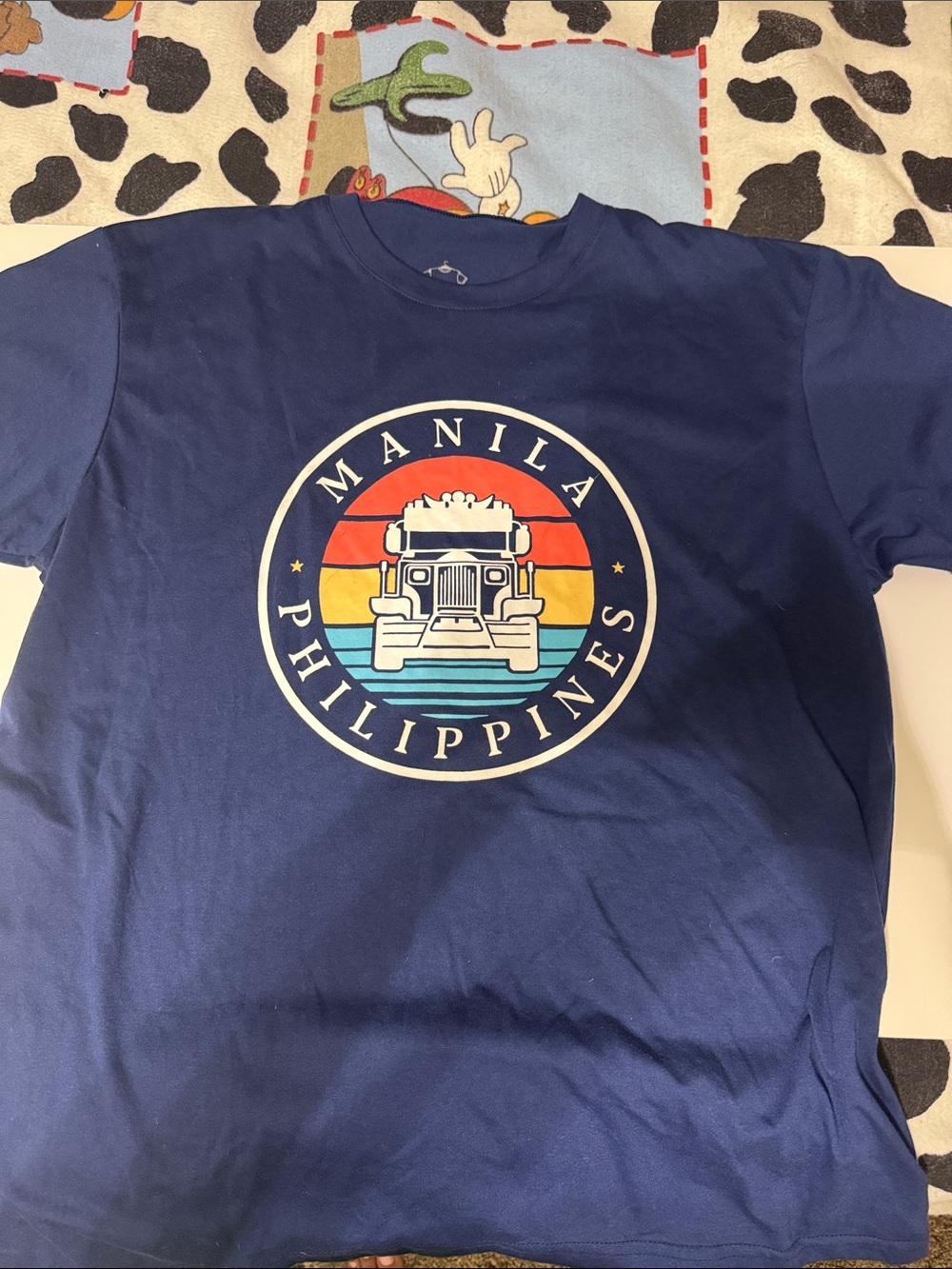 Manila Philippines Navy Blue Graphic Tee - Kids Short Sleeve